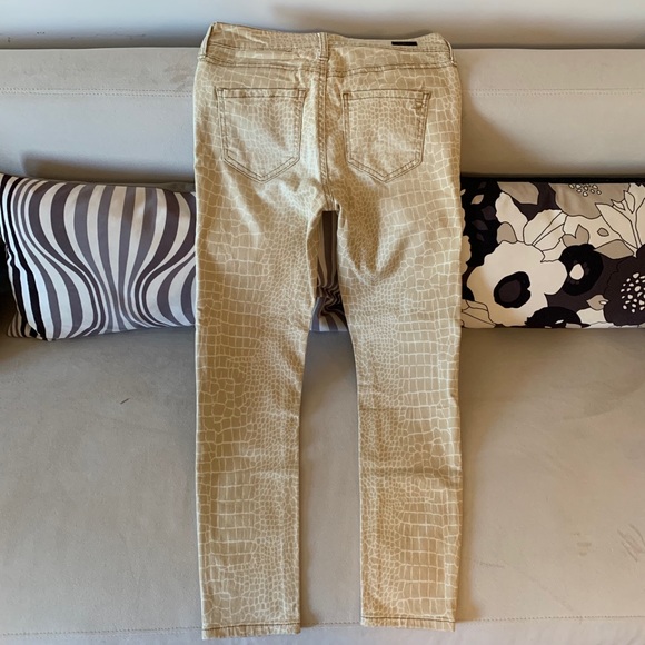 Liverpool Jeans with cream and tan snake print - Picture 3 of 10